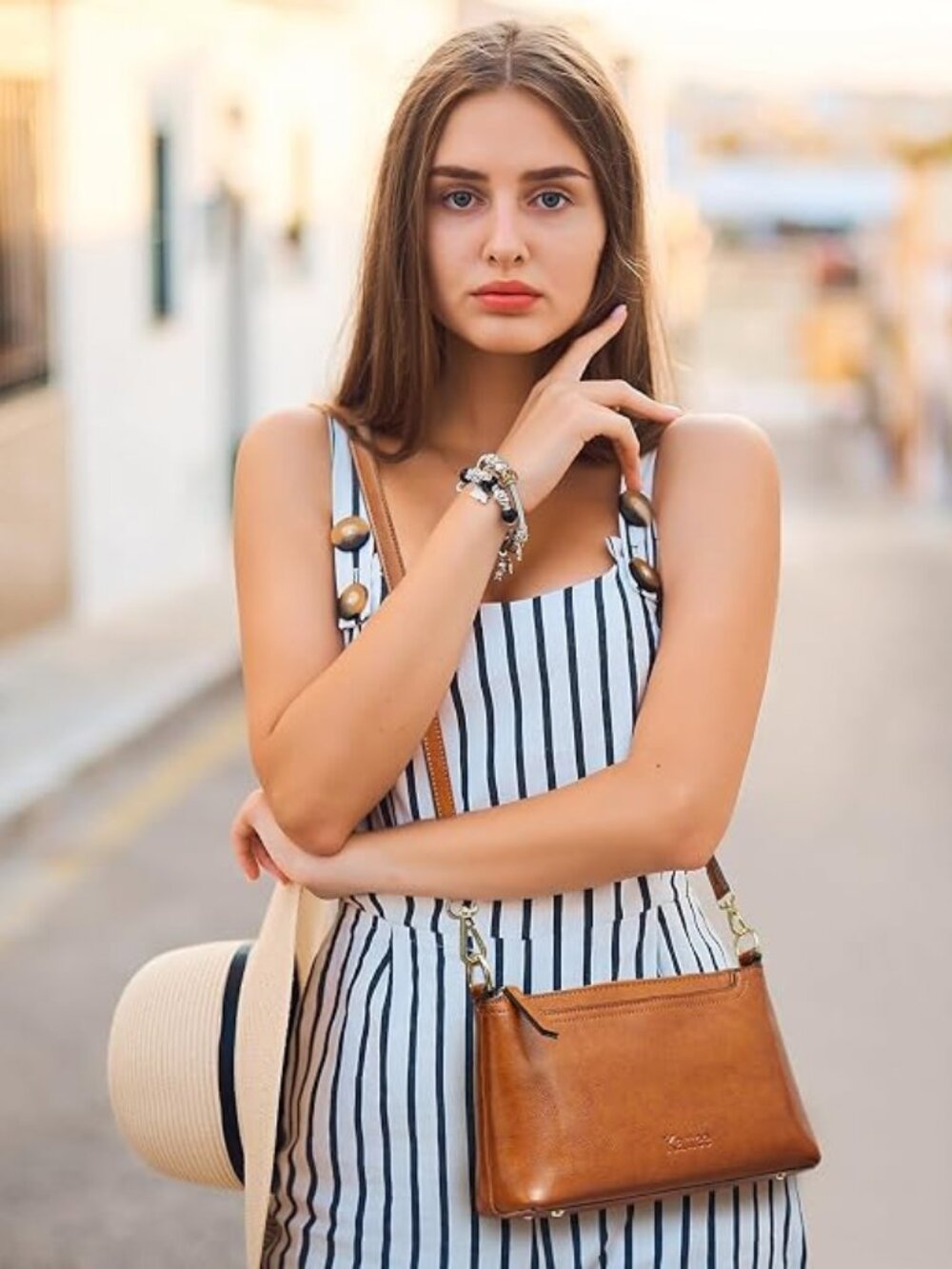 Kattee Genuine Leather Crossbody Bag